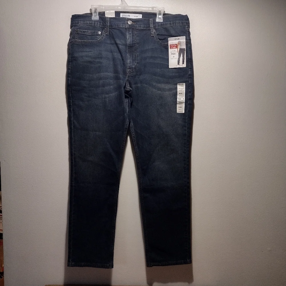 Levi Strauss Signature Super Flex Slim Fit Jeans - Picture 10 of 13